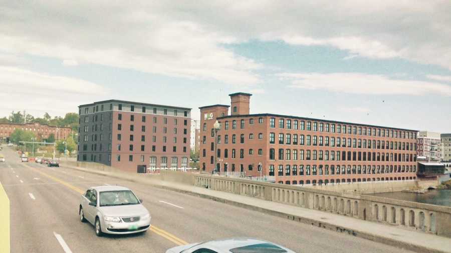 Plan For Winooski Hotel Development Roved Architect Sketch Of The Proposed 93 Room Hotel Between Champlain Mill And Winooski Bridge