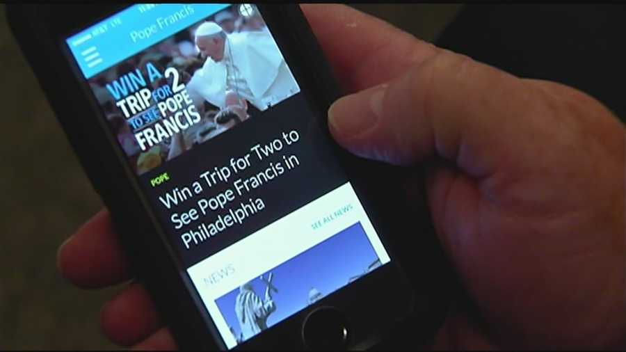 The Catholic Church is using a new app to help parishioners plan their visits to see Pope Francis.