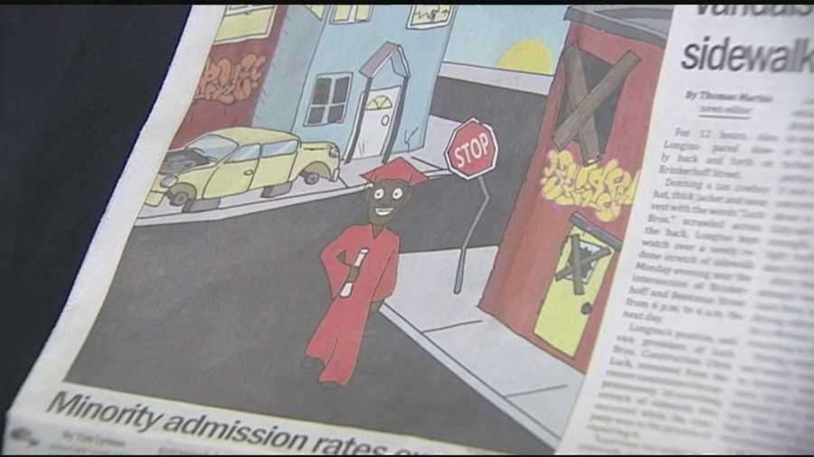 A controversial cartoon was printed in SUNY Plattsburgh's student-run newspaper, Cardinal Points, last week. The paper's editors released an apology, but some students don't feel that's enough.        