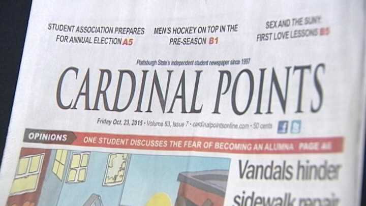 Editors of SUNY Plattsburgh's student-run newspaper Cardinal Points have decided to step down.      