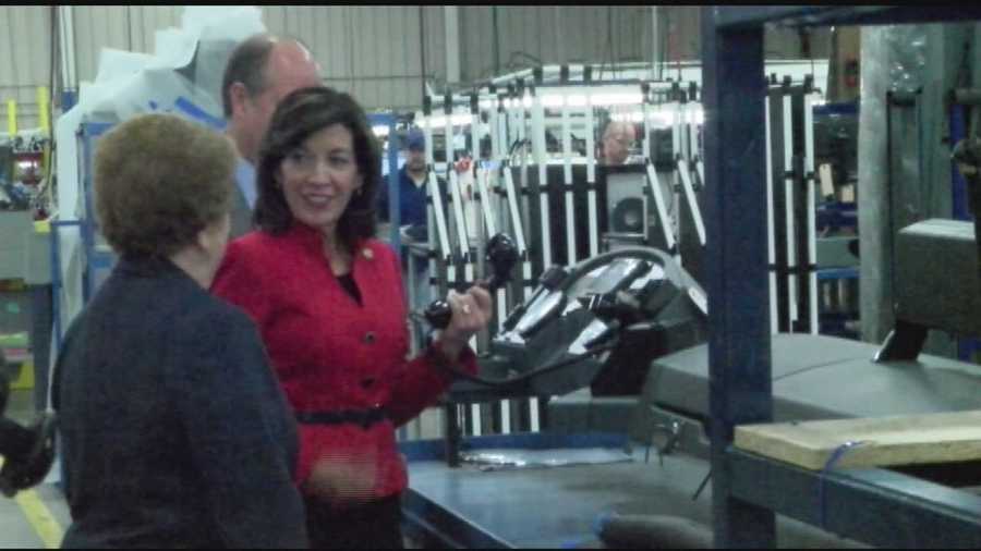 New York Lt. Gov. Kathy Hochul visited Plattsburgh Monday to meet with city leaders and speak about economic and education issues.   