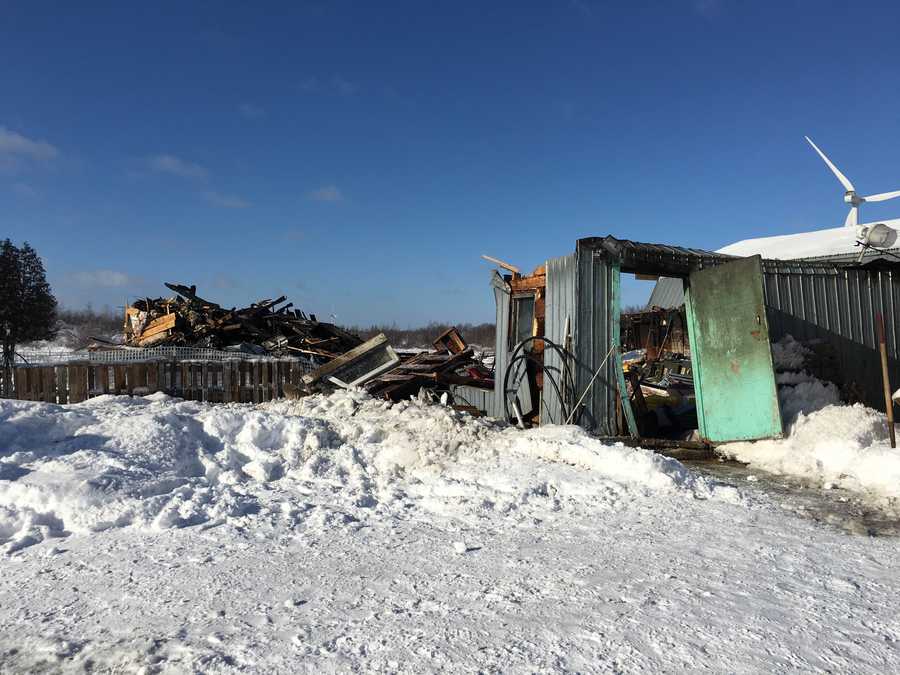Photos Churubusco barn fire