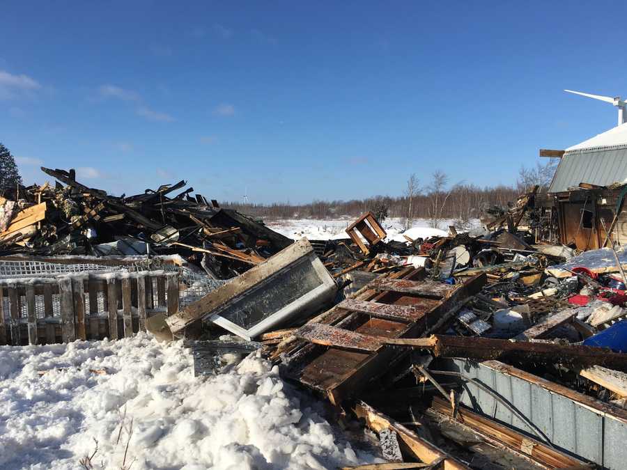 Photos Churubusco barn fire
