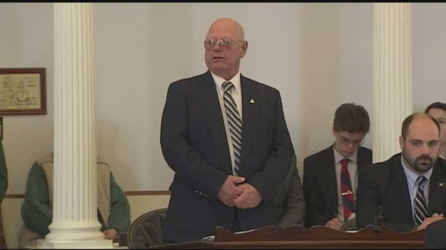 Franklin Sen. Norm McAllister, facing felony rape charges, was suspended from Vermont Senate Wednesday despite his claims of innocence, a move  without precedent in the state.