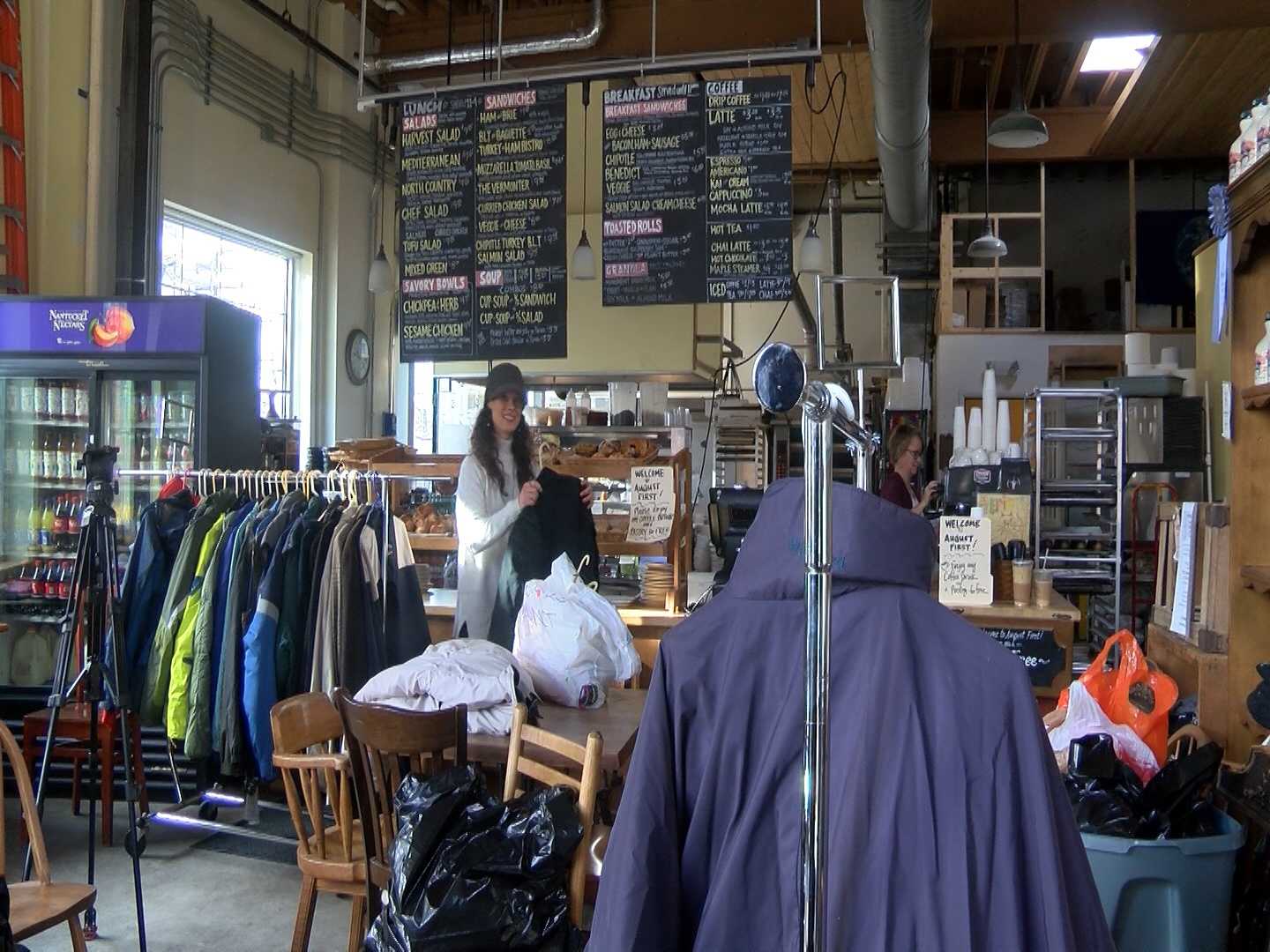 Coffee shop coats sale