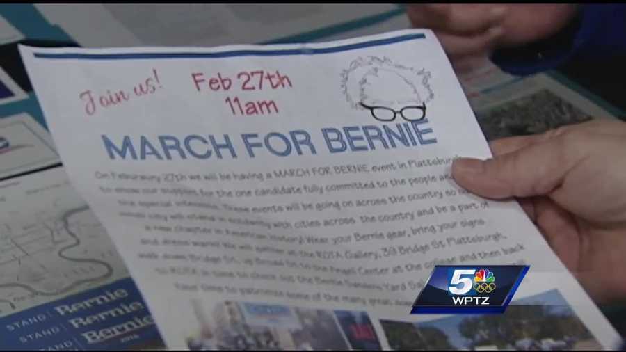 March for Bernie scheduled for 11 a.m. Saturday in Plattsburgh.   