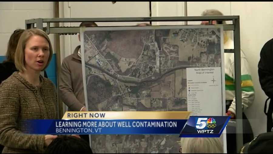 WPTZ's Jennifer Sheahen is in North Bennington. Residents learned more about the well contamination problem Friday.
