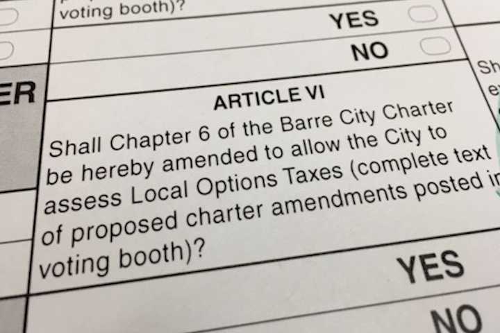 Barre voters to consider city option taxes