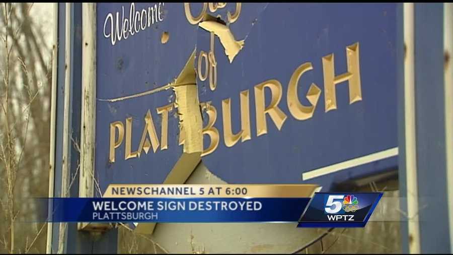 Plattsburgh police are asking for the public's help figuring out what happened to a Lake City welcome sign.   