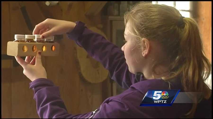 Eighth graders manage sugaring operation at school