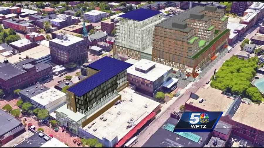 Mayor and developer release predevelopment plans for Burlington Town Center.