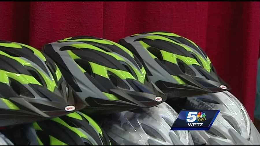 Hundreds of students in Clinton County are now proud owners of new bicycle helmets.    