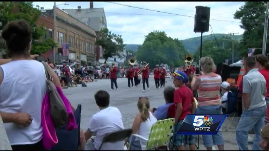 Hundreds lined the streets in Brandon, Vermont to celebrate the Fourth of July.