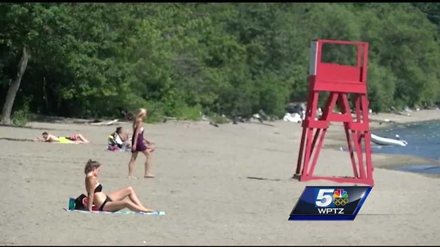 Two Burlington beaches are closed to swimming after tests showed signs of blue green algae.