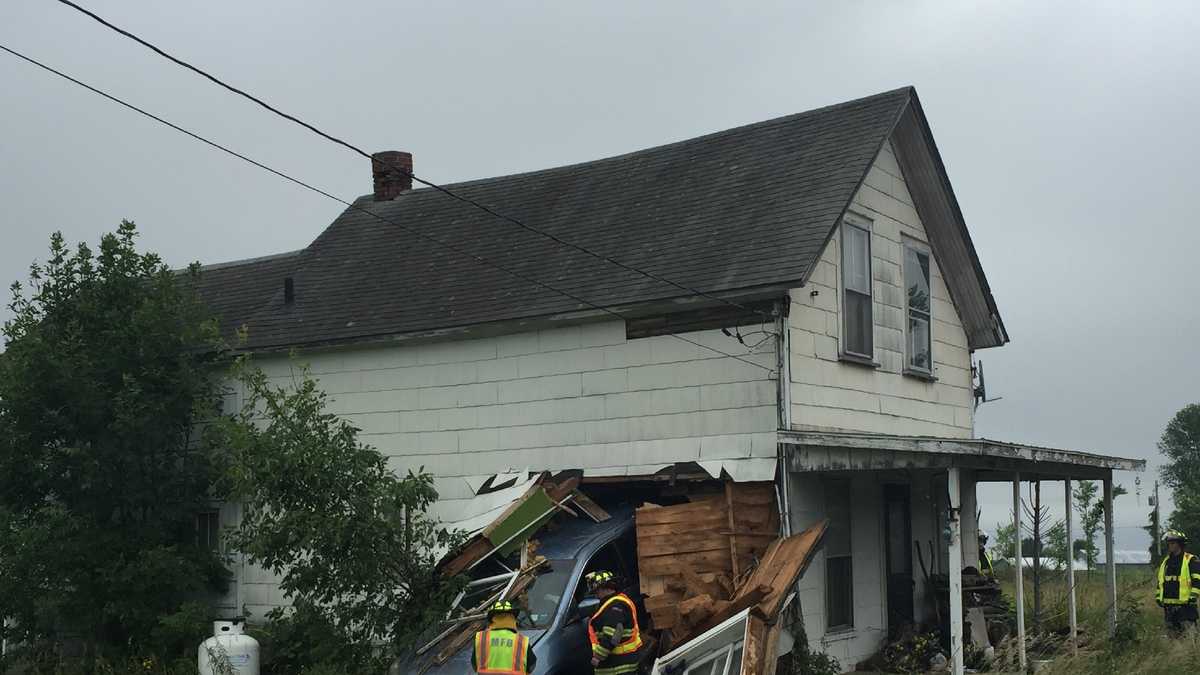 Van drives through home on Military Turnpike in Plattsburgh