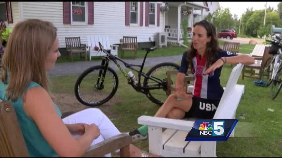 Jericho native and Olympian Lea Davison  is back in Vermont after the Rio games, already looking forward to the next challenge- World Cup finals.
