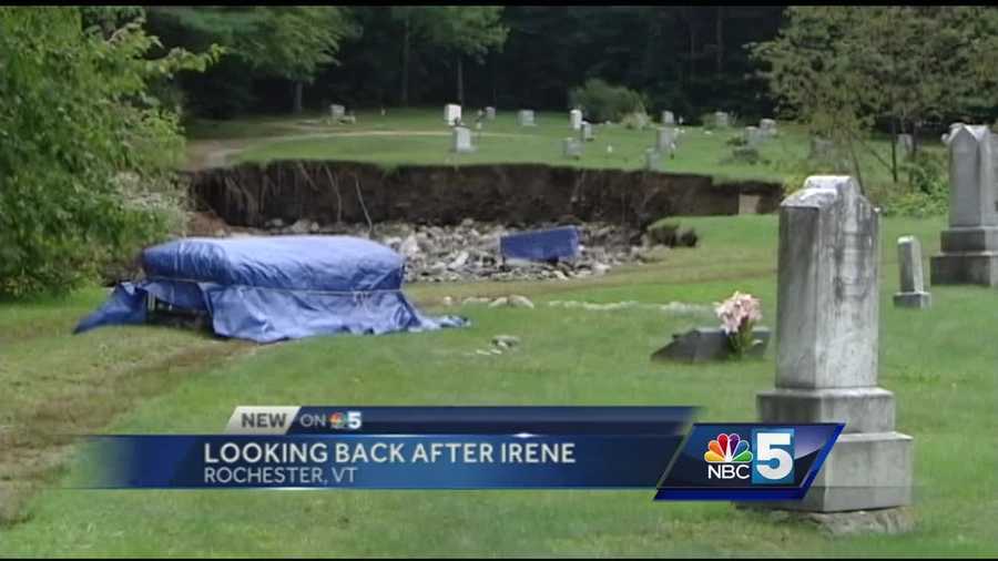 Looking at Woodlawn Cemetery today, it’s hard to tell the property was torn apart by hurricane Irene just five years ago.  But according to cemetery commissioner Marvin Harvey, it’s taken a while to finally get there.  He said he remembers how the entire town was severely impacted.