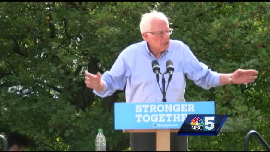 With the presidential election about two months away, Sen. Bernie Sanders continued rallying support for Hillary Clinton by making a stop in New Hampshire.