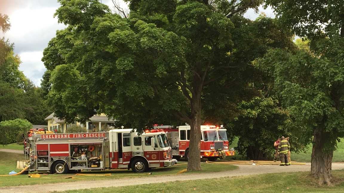 Shelburne Old Barn Fire photos