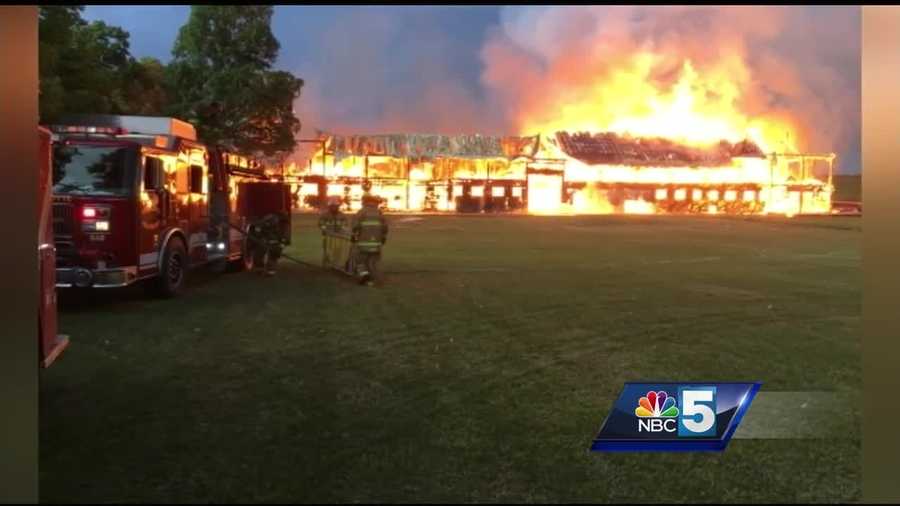 Firefighters Battle Blaze In Shelburne