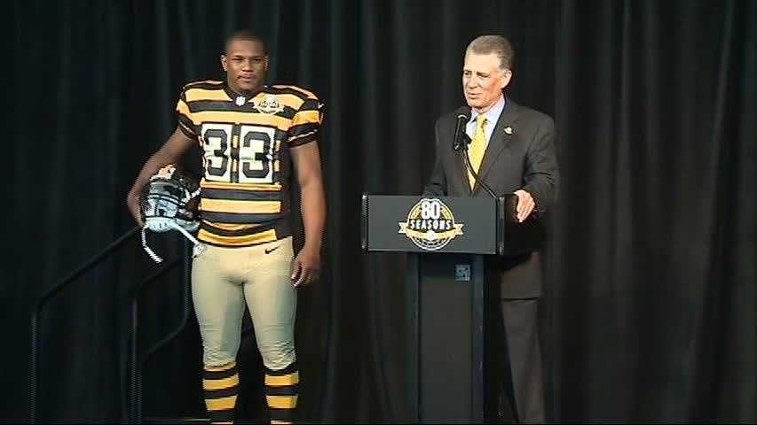 Steelers unveil Throwback Jersey