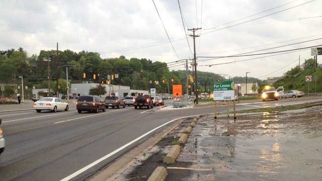 Water main break impacts McKnight Road in North Hills