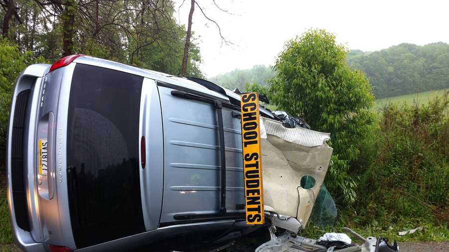 Long Branch school van crash (courtesy of Southwest Regional Police)