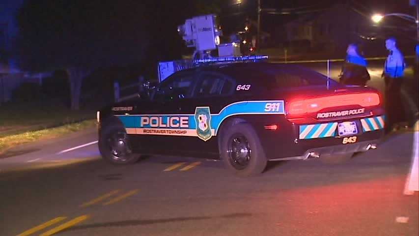 Car crashes into pole, splits in half