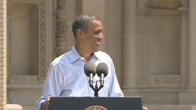 President Barack Obama speaks at Carnegie Mellon University on July 6, 2012.
