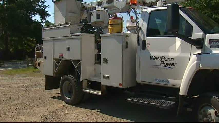West Penn Power utility truck