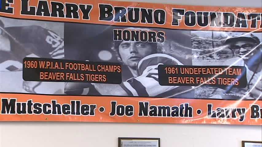 Joe Namath 19 Beaver Falls High School Tigers White Football