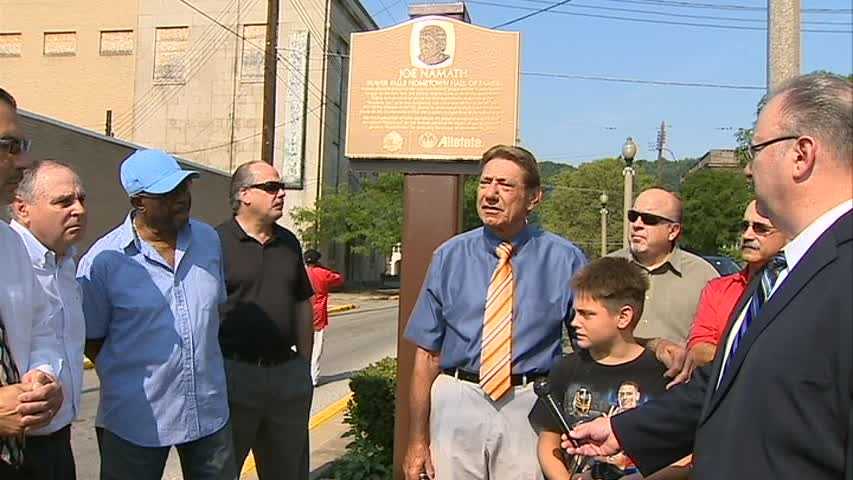 Namath will return in September for Beaver Falls honor