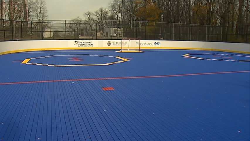 In Photos New Dek Hockey Rink Opens In Banksville Park