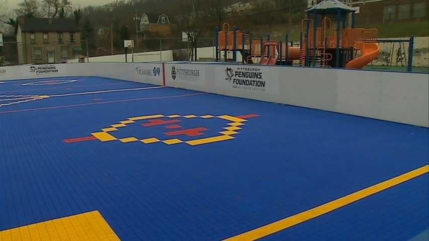 In photos: New dek hockey rink built in Hazelwood