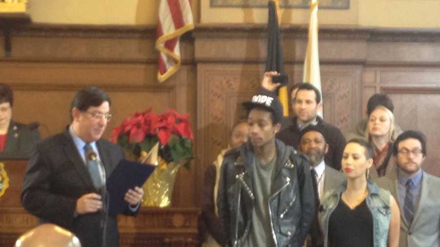 Wiz Khalifa in Pittsburgh City Council chambers