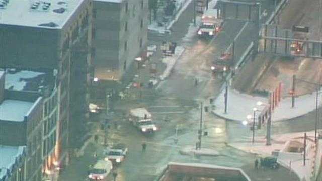 Photos: Downtown water main break