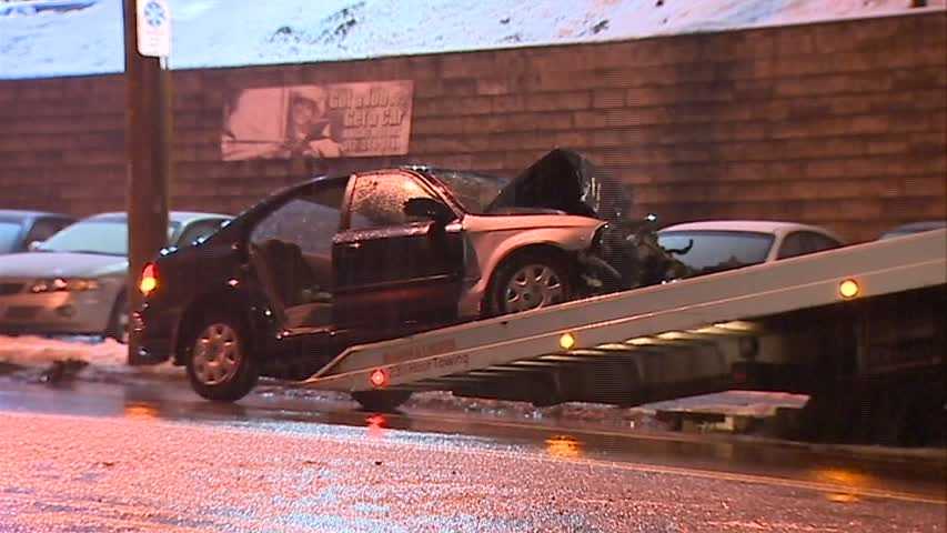 Photos: Freezing rain makes roads slick