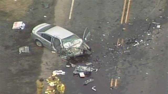 Woman killed, 2 others injured in head-on crash