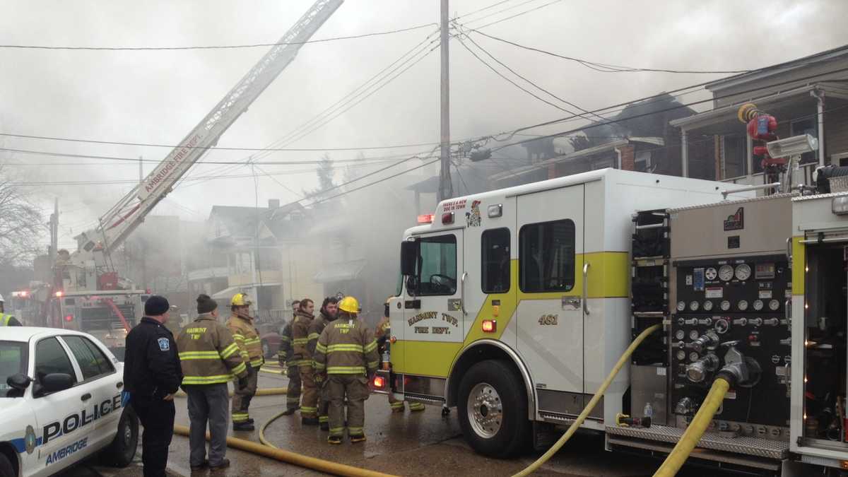 Photos Fire spreads to homes in Ambridge