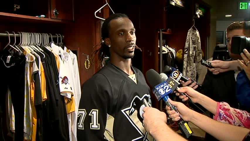Pirates don Penguins jerseys to show playoff support