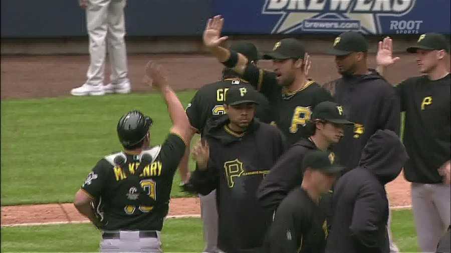 Pirates take series with 5-4 win over Brewers