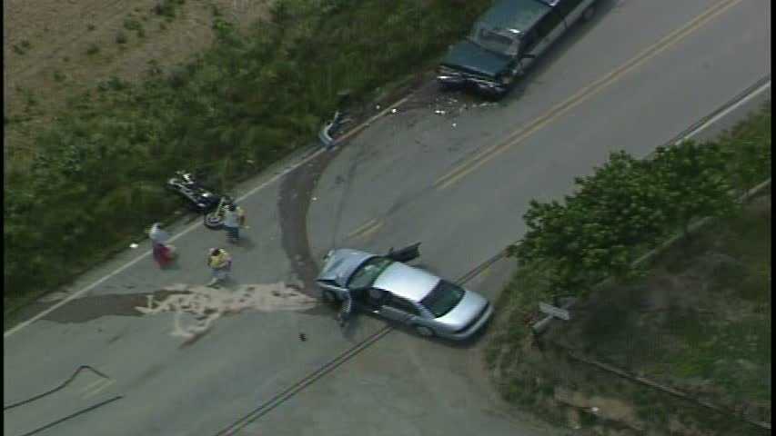 2 medical helicopters called to crash involving motorcycle