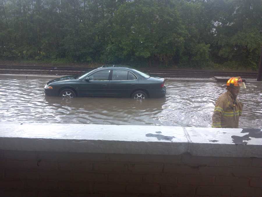 Photos Flash Flooding Strands Cars In New Kensington