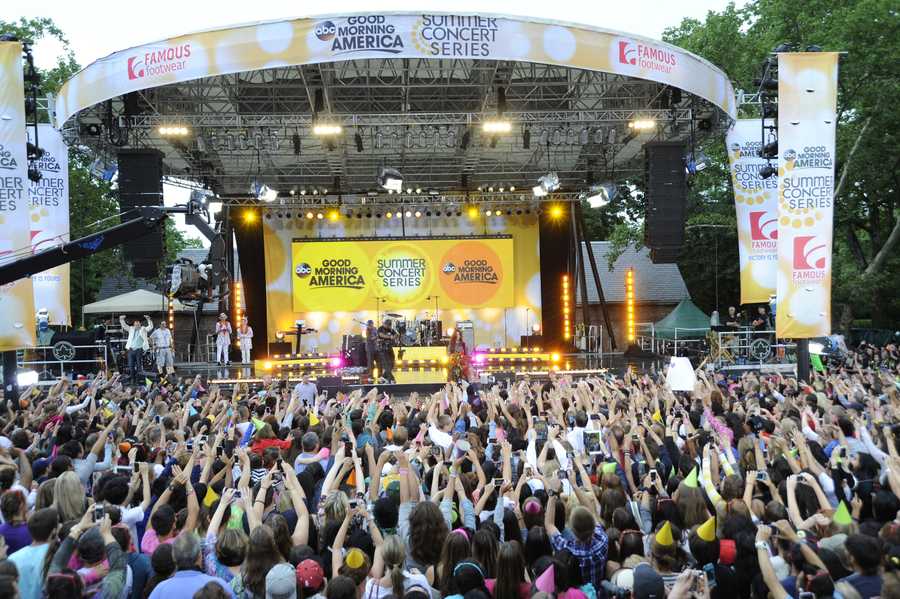 Selena Gomez celebrated her 21st birthday with a concert in Central Park as part of the GMA Summer Concert Series, on GOOD MORNING AMERICA.