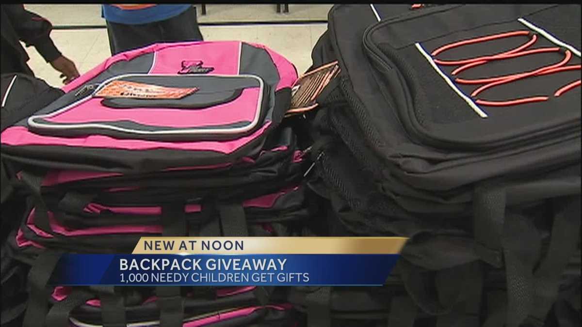 Free backpacks handed out to area children