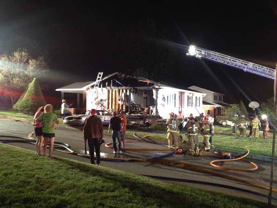 Photos House, car catch fire in Blairsville