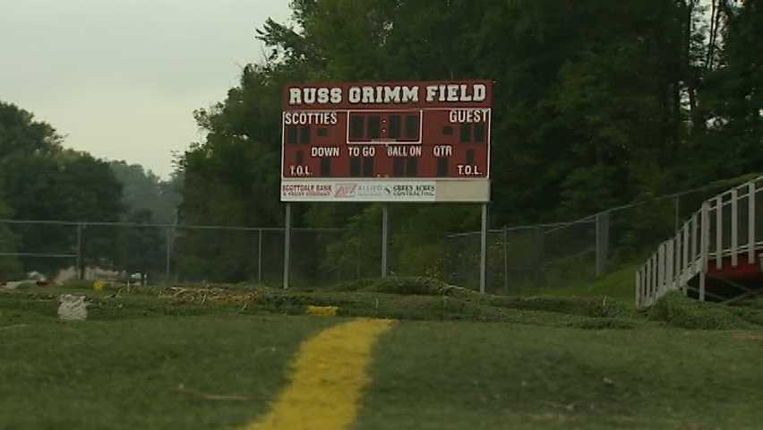 Photos: Flash flooding wipes out Southmoreland's football field