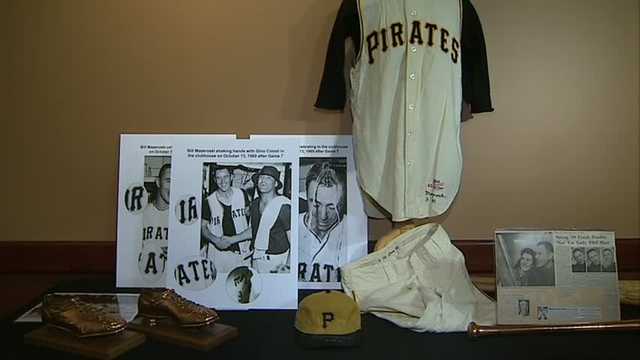 Sold at Auction: Bill Mazeroski Pittsburgh Pirates professional model road  jersey c.1971 (SGC/Grob: Superior).
