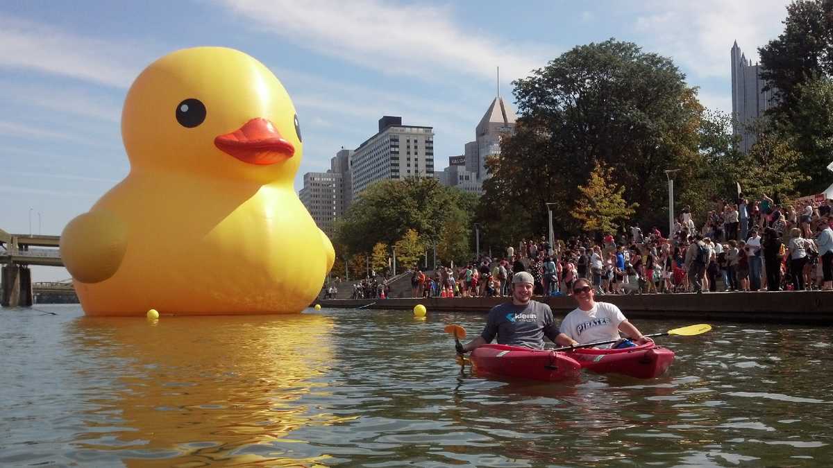 Pittsburghers flock to see the duck