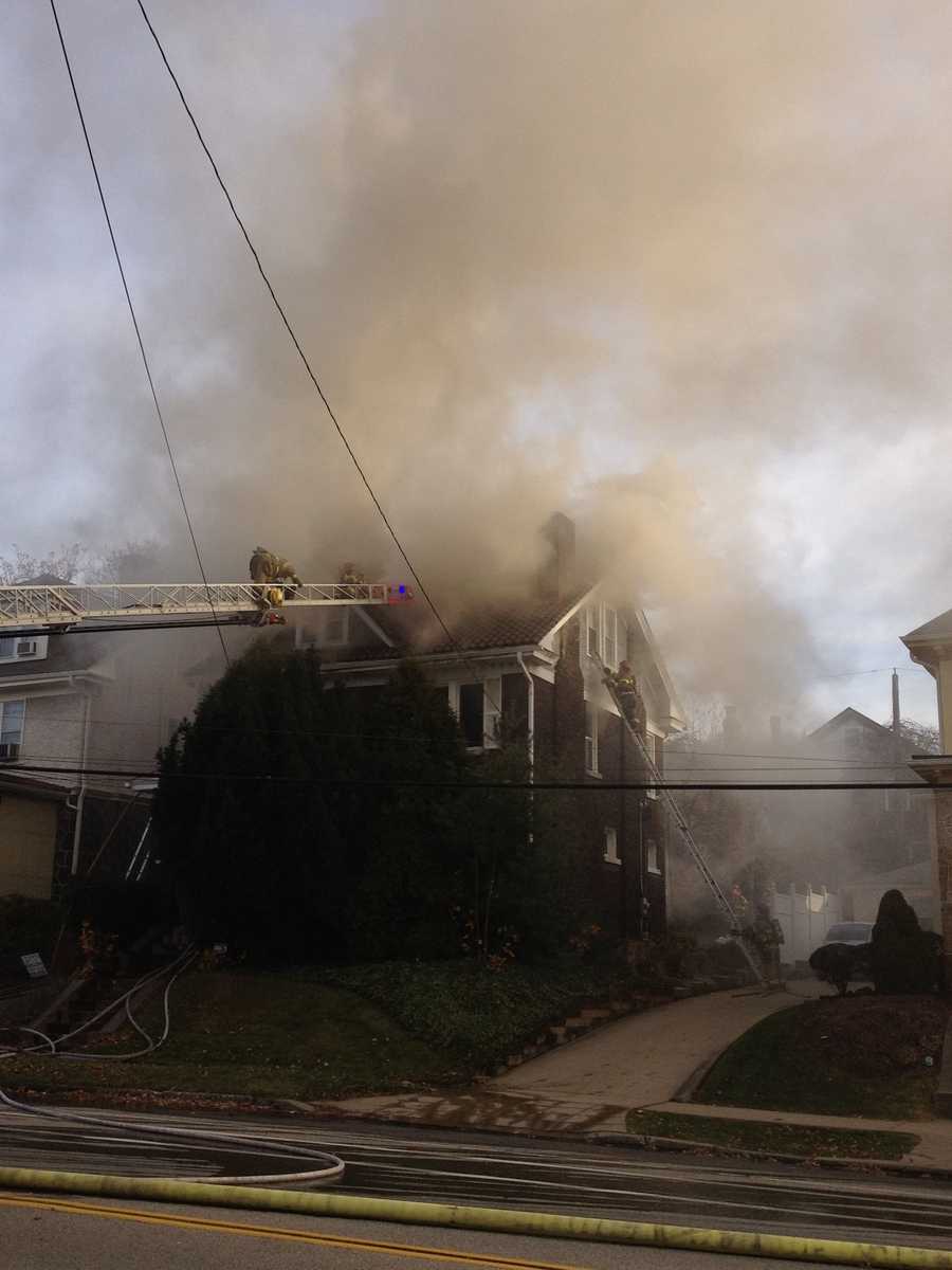Photos: House fire in Squirrel Hill